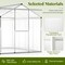 Transparent Polycarbonate Aluminum Walk-In Greenhouse with Vent and Gutter